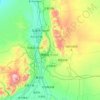 乌海市 topographic map, elevation, terrain