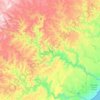 Mtentu River topographic map, elevation, terrain
