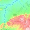 Hurungwe Safari Area topographic map, elevation, terrain
