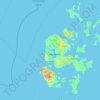 Orkney Islands topographic map, elevation, terrain