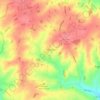 Hundon topographic map, elevation, terrain