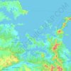 Bay of Islands topographic map, elevation, terrain