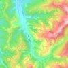 Sinio topographic map, elevation, terrain