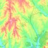 Olaia e Paço topographic map, elevation, terrain