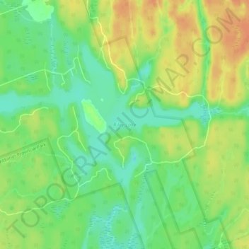 Riley Lake topographic map, elevation, terrain