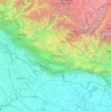 Província de Lumbini topographic map, elevation, terrain