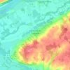 Lignières-de-Touraine topographic map, elevation, terrain