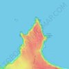 Cap Fréhel topographic map, elevation, terrain