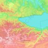 Slyudyansky District topographic map, elevation, terrain