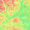 Bogorodsky city district topographic map, elevation, terrain