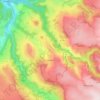 Méallet topographic map, elevation, terrain