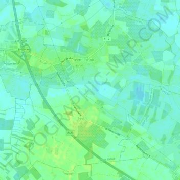 Seeth-Ekholt topographic map, elevation, terrain