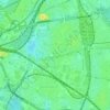 Kalk topographic map, elevation, terrain