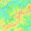 Peachtree Corners topographic map, elevation, terrain
