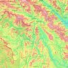 Lai Chau province topographic map, elevation, terrain