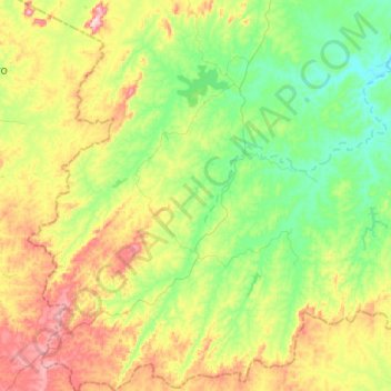 Deputado Irapuan Pinheiro topographic map, elevation, terrain