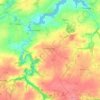 La Roche-Jaudy topographic map, elevation, terrain