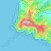 Parco Naturale Regionale di Portofino topographic map, elevation, terrain