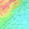 保定市 topographic map, elevation, terrain