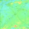 邕宁区 topographic map, elevation, terrain