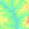 Lake Limestone topographic map, elevation, terrain