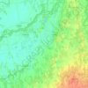Kisvárdai járás topographic map, elevation, terrain