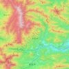 Otsuki topographic map, elevation, terrain