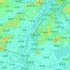 Ma'anshan topographic map, elevation, terrain