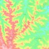 Pinhal topographic map, elevation, terrain
