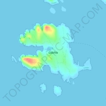Gola topographic map, elevation, terrain