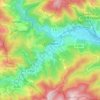 Le Cheylard topographic map, elevation, terrain