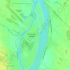 Île Sainte-Thérèse topographic map, elevation, terrain
