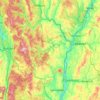 Windsor County topographic map, elevation, terrain