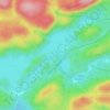Lac Rouge topographic map, elevation, terrain