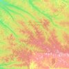 Salonga National Park topographic map, elevation, terrain
