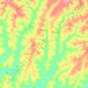 Nova Aliança topographic map, elevation, terrain