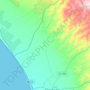Grocio Prado topographic map, elevation, terrain