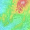 Combas topographic map, elevation, terrain