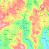 上砂镇 topographic map, elevation, terrain