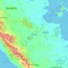 Jambi topographic map, elevation, terrain