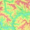 Devprayag topographic map, elevation, terrain