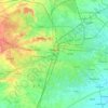 Nagpur topographic map, elevation, terrain