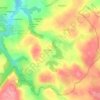 Loc-Eguiner-Saint-Thégonnec topographic map, elevation, terrain