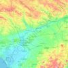 Sevilla topographic map, elevation, terrain