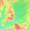 Pontvallain topographic map, elevation, terrain