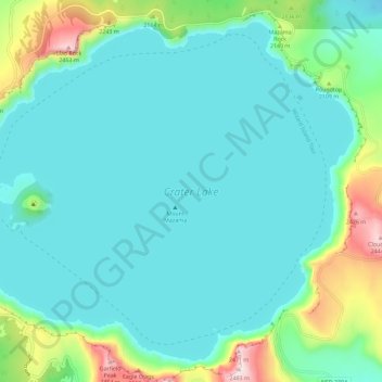 Kratersee topographic map, elevation, terrain