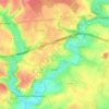 Loué topographic map, elevation, terrain