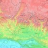 Gandaki Pradesh topographic map, elevation, terrain