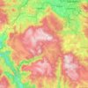 Bjelašnica topographic map, elevation, terrain