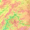 Linjiang topographic map, elevation, terrain